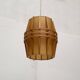 Mid-Century Wooden Cocoon Pendant Lamp