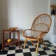 Fauteuil en rotin 1950