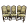 Suite de 6 chaises louis xiii en hêtre des années 1950