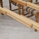 Danish dinning set of table and four chairs in oak and wool.