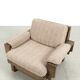 Vintage Brutalist Oak Armchair