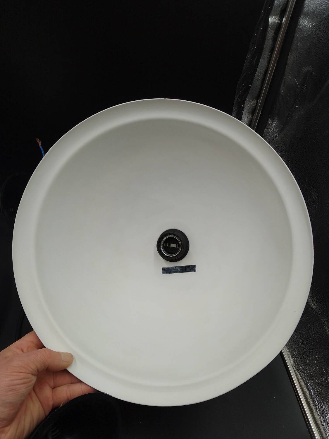 Rare x2 Lita pendant light design industrial lamp factory sheet metal 1960/70 loft