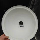 Rare x2 Lita pendant light design industrial lamp factory sheet metal 1960/70 loft