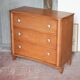 Wooden commode with 3 drawers, storage unit, antique, Art Deco