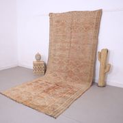 Peach Vintage Moroccan Rug 164 x 376 cm - Berber Wool Rug - Handmade Rug