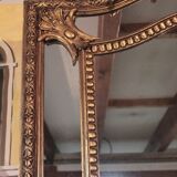 Miroir à réserves en bois doré XIXème 170x110cm