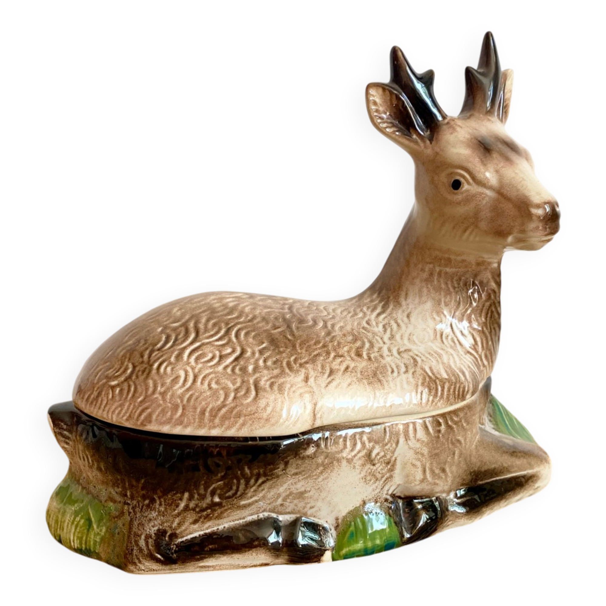 Enamelled barbotine terrine