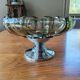 Coupe art déco en verre et métal chromé