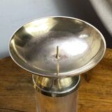 Lucite and brass candlestick, 1960s/70s