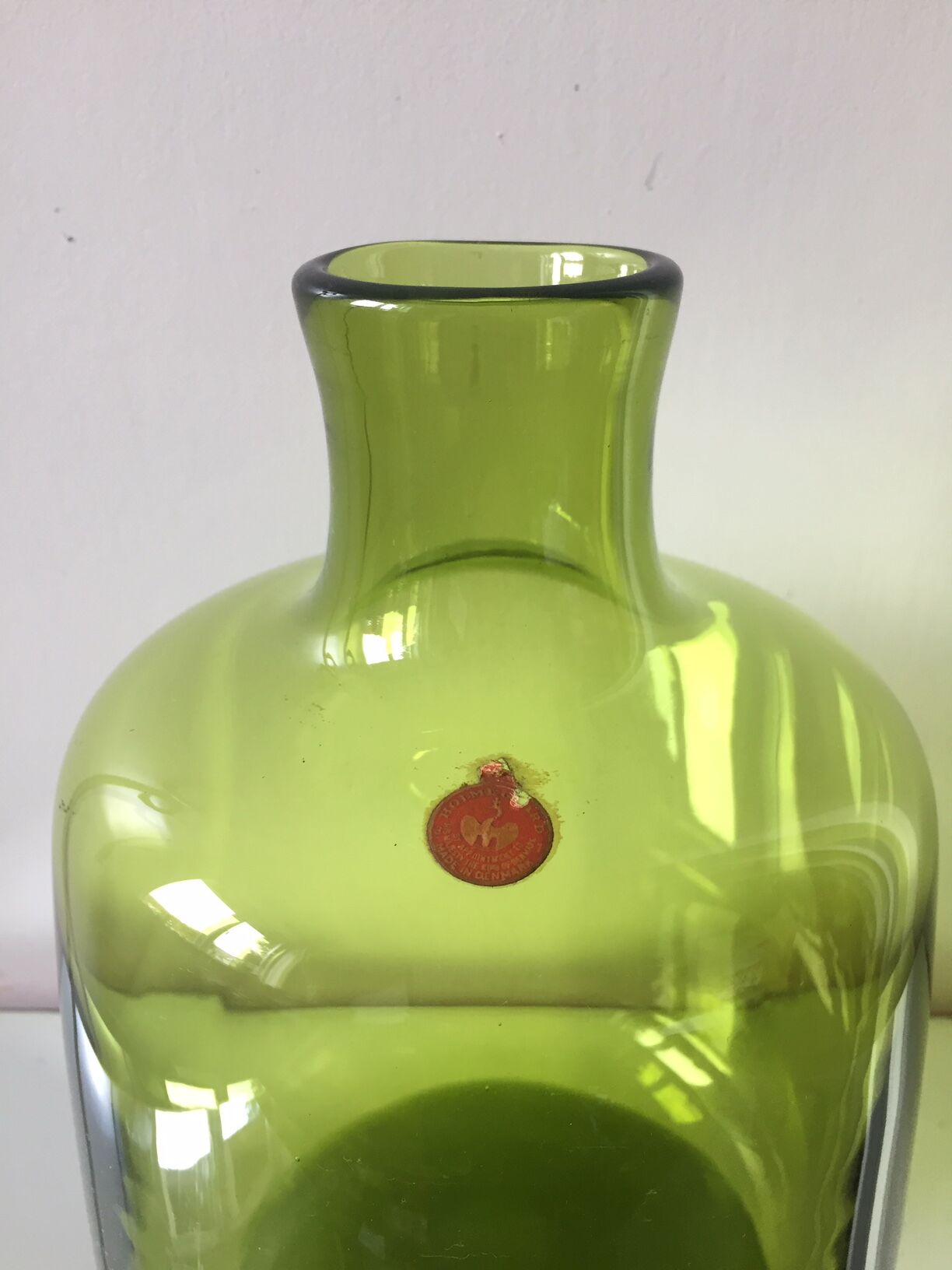 Vase Holmegaard de Christer Holmgren et Per Lutken des années 1960