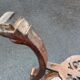 Sellette ancienne table d'appoint plateau marbre