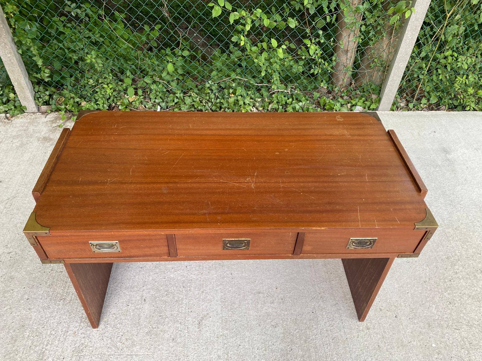 Bureau scandinave Roche bobois en bois 1970