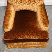 Connaught Vintage Velvet Armchairs by Dudgeon London, Set of 2