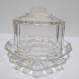 Cloche ancienne avec plateau art déco