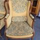 Louis XVI bergère armchairs, late 19th - early 20th century