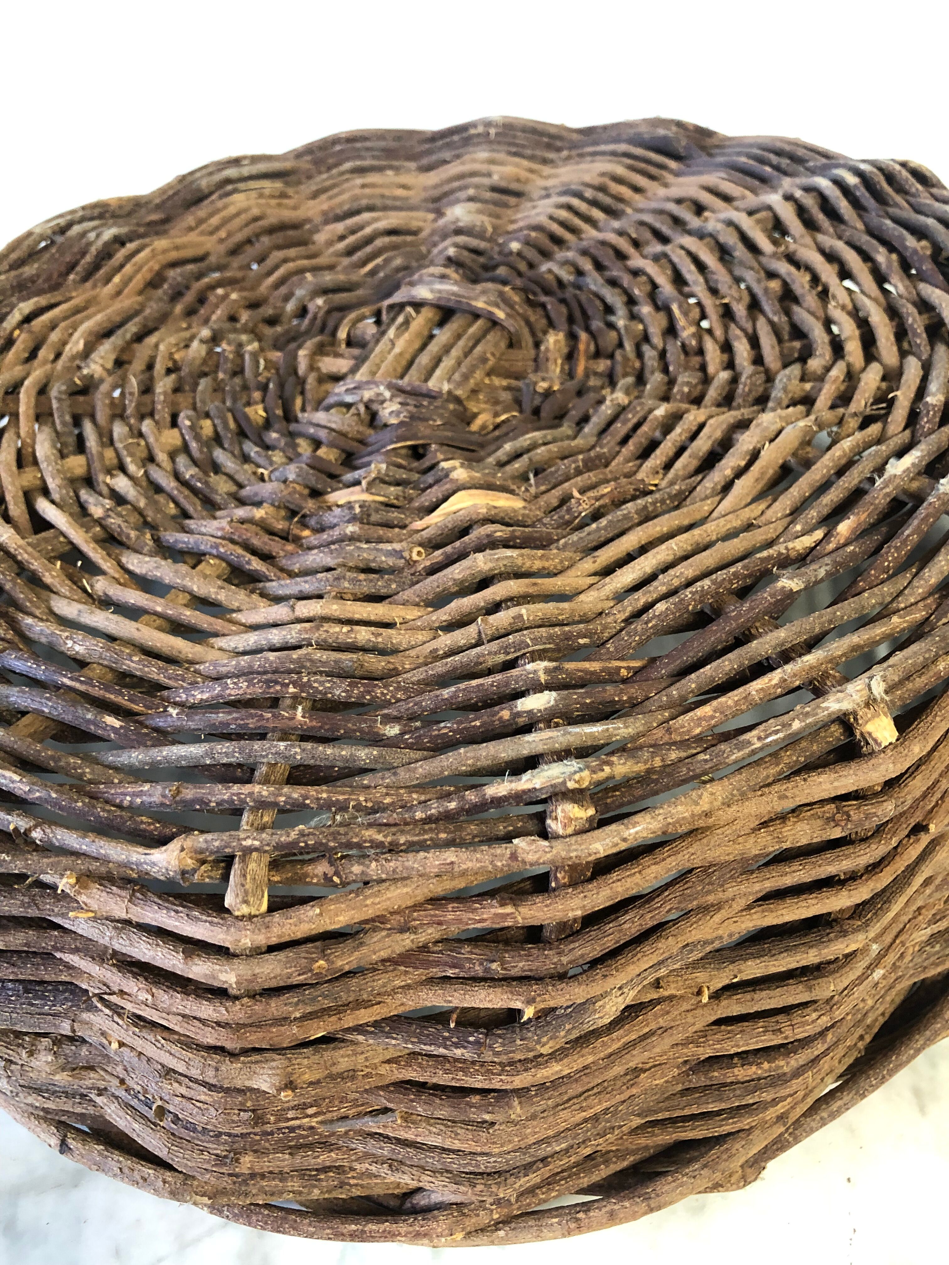 Basket basket vine shoots