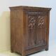 Antiqie Gothic carved oak cabinet, 1860