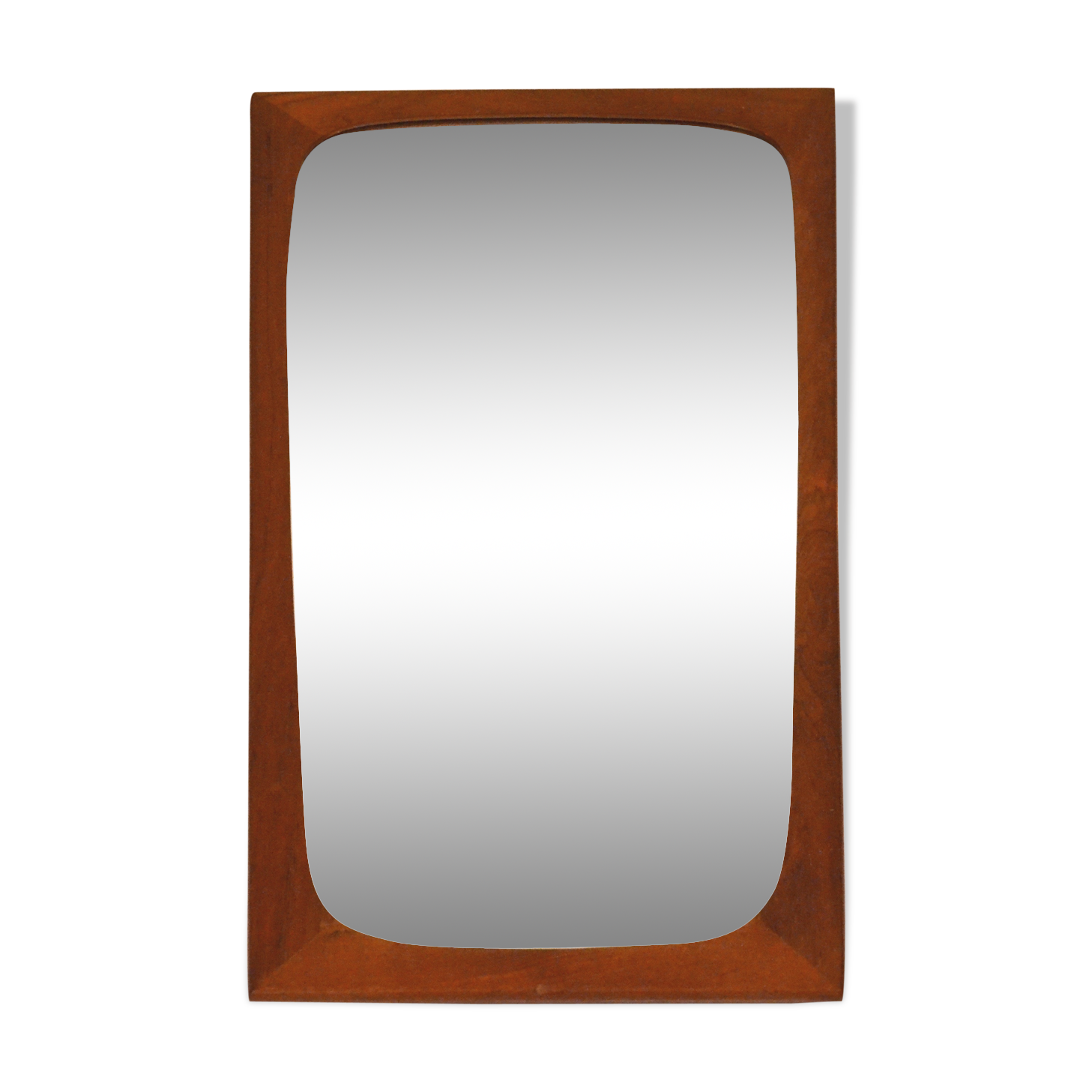 Stamped Danish mirror beveled 70 x 38 cm