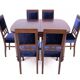 Art Nouveau table and chairs from the 1930s. After renovation.