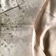 Antique tablecloth in pure linen tinted coral pink