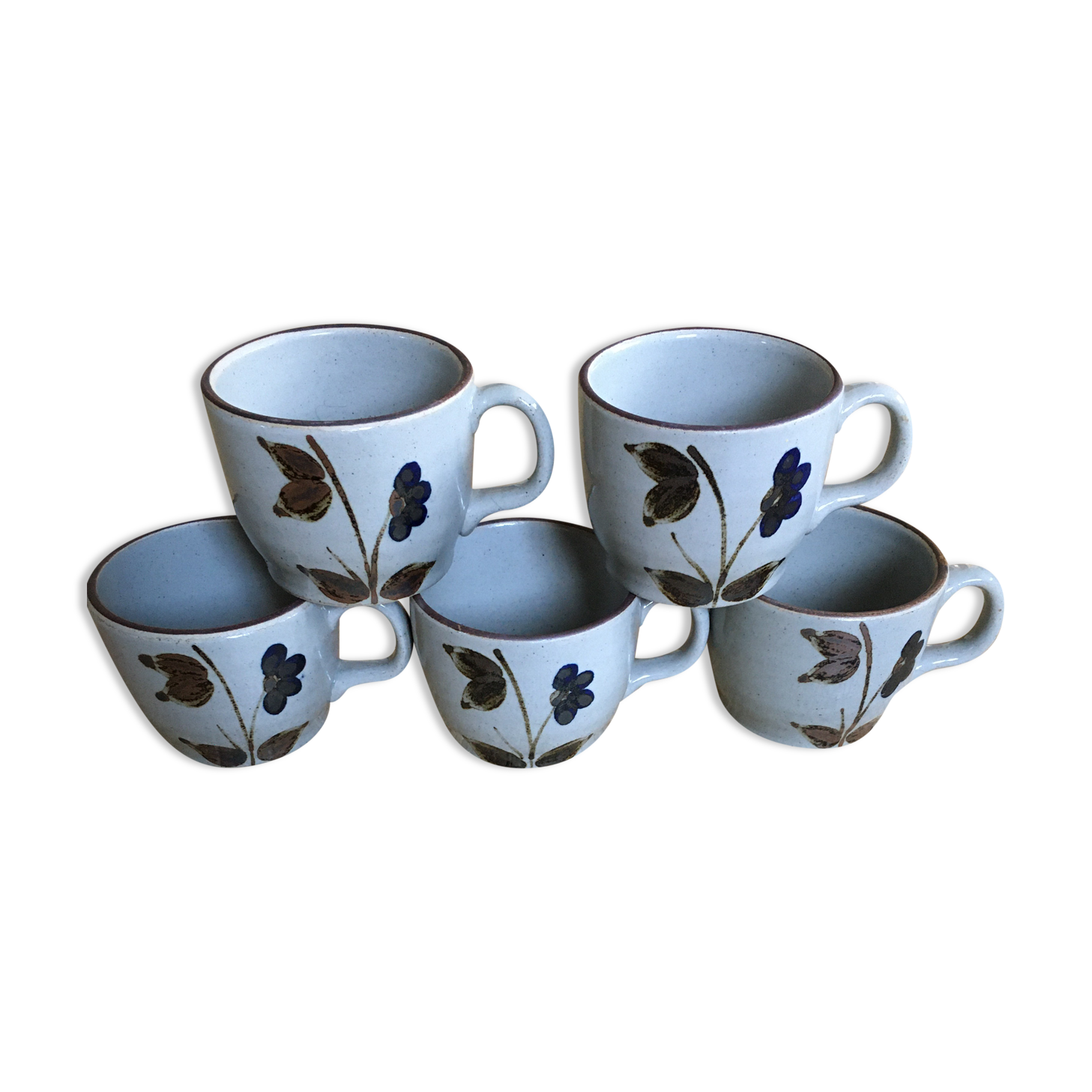 Lot of 5 cups sandstone