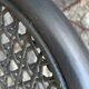 Vintage black rattan headboard 142cm