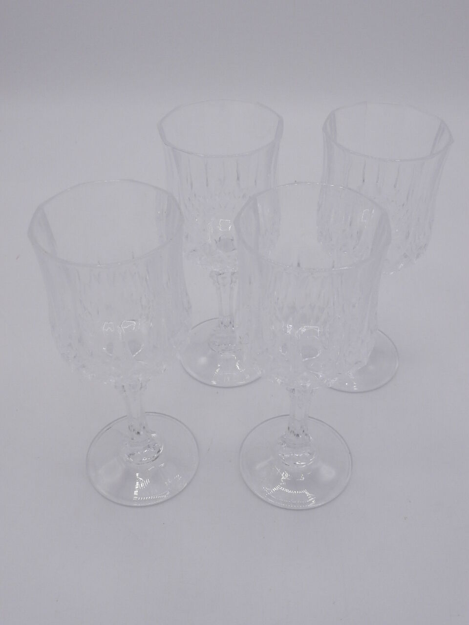 Set of 4 glass walk