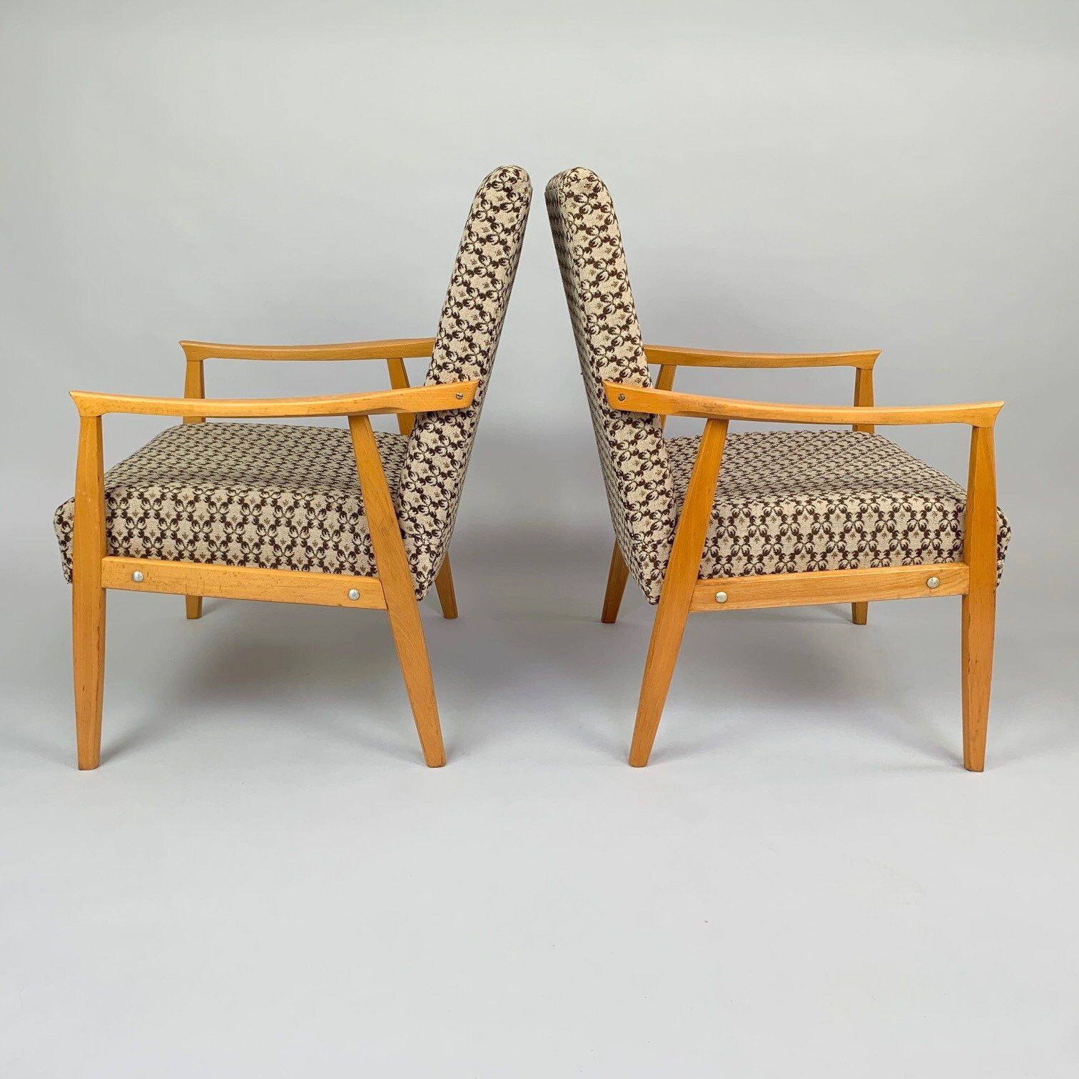 Pair of Mid Century Armchairs, Czechoslovakia 1970's