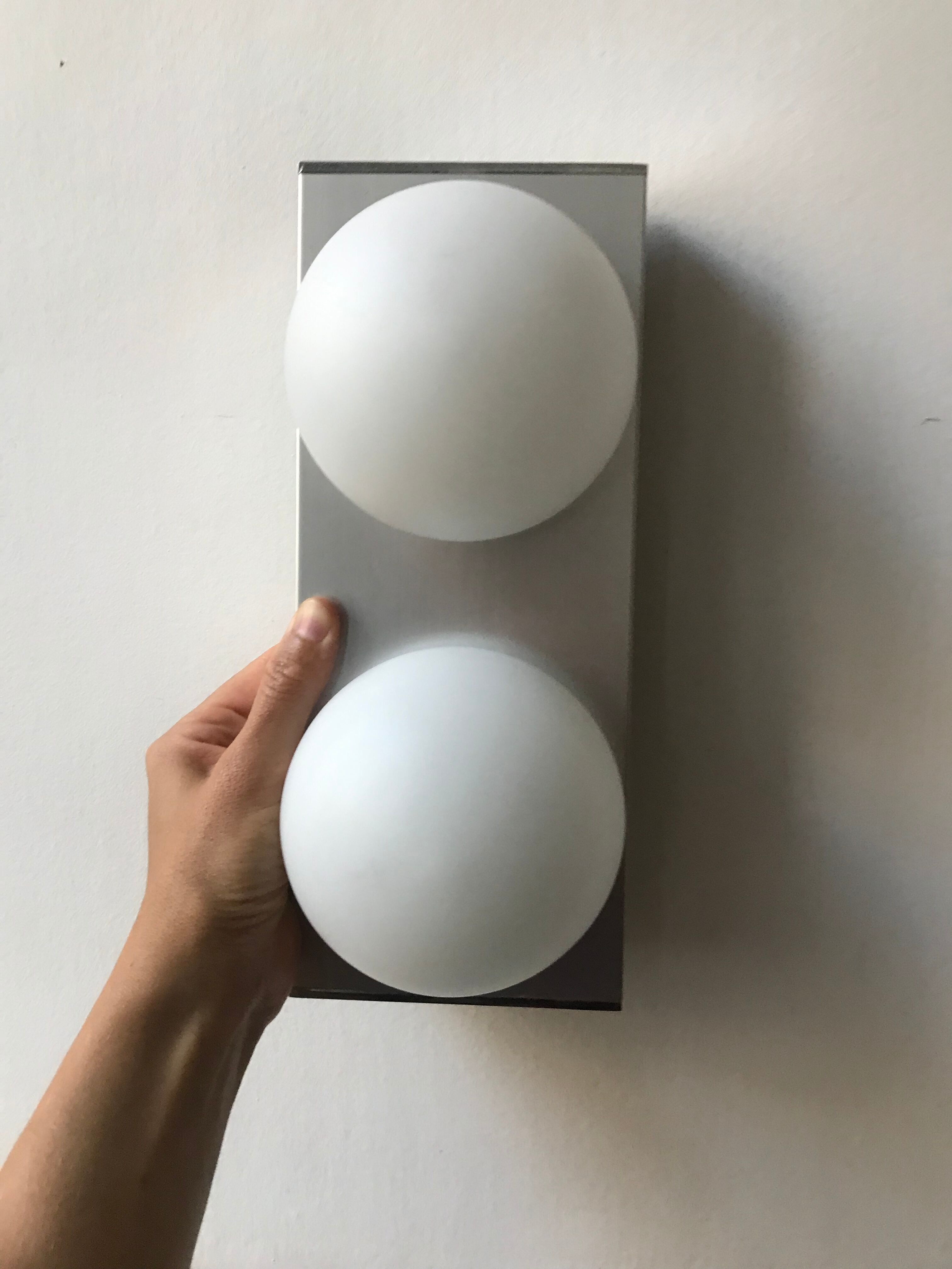Vintage opaline wall lamp