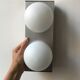 Vintage opaline wall lamp