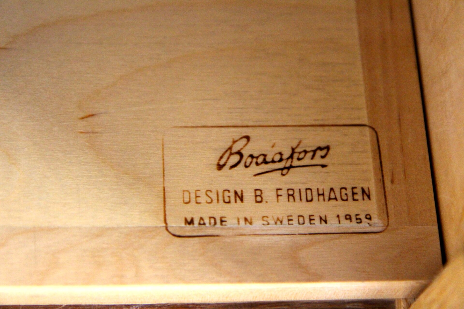 Scandinavian chest of drawers-library "variett", Bertil Fridhagen, Bodafors, Sweden, 1960