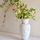 French antique opaline vase painted by hand