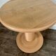 Terracotta Nude Spiral Turned Wood Side Table