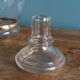 Carafe à liqueur avec bouchon, décor fleurs et dorures