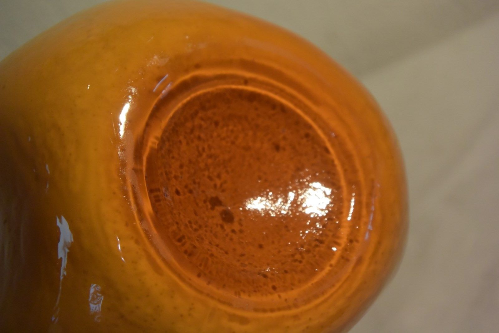 Pitcher orange glass