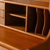 Scandinavian Bookcase with Hidden Desk