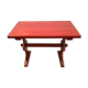 20th century patinated fir bistro or garden table
