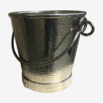 Champagne bucket in hand-hammered French tin