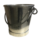 Champagne bucket in hand-hammered French tin