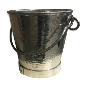 Champagne bucket in hand-hammered French tin