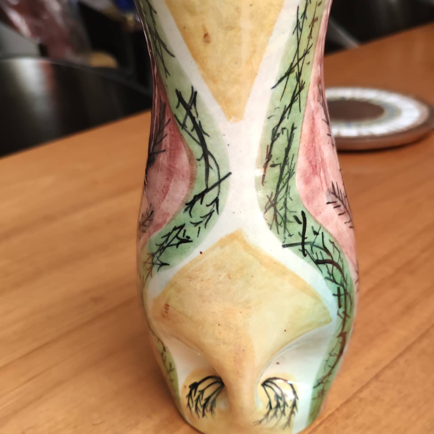 Accolay ceramic vase, circa 1960, monogrammed J.C.