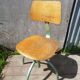 Former Anatomic metal workshop chair - seated - vintage adjustable wood file