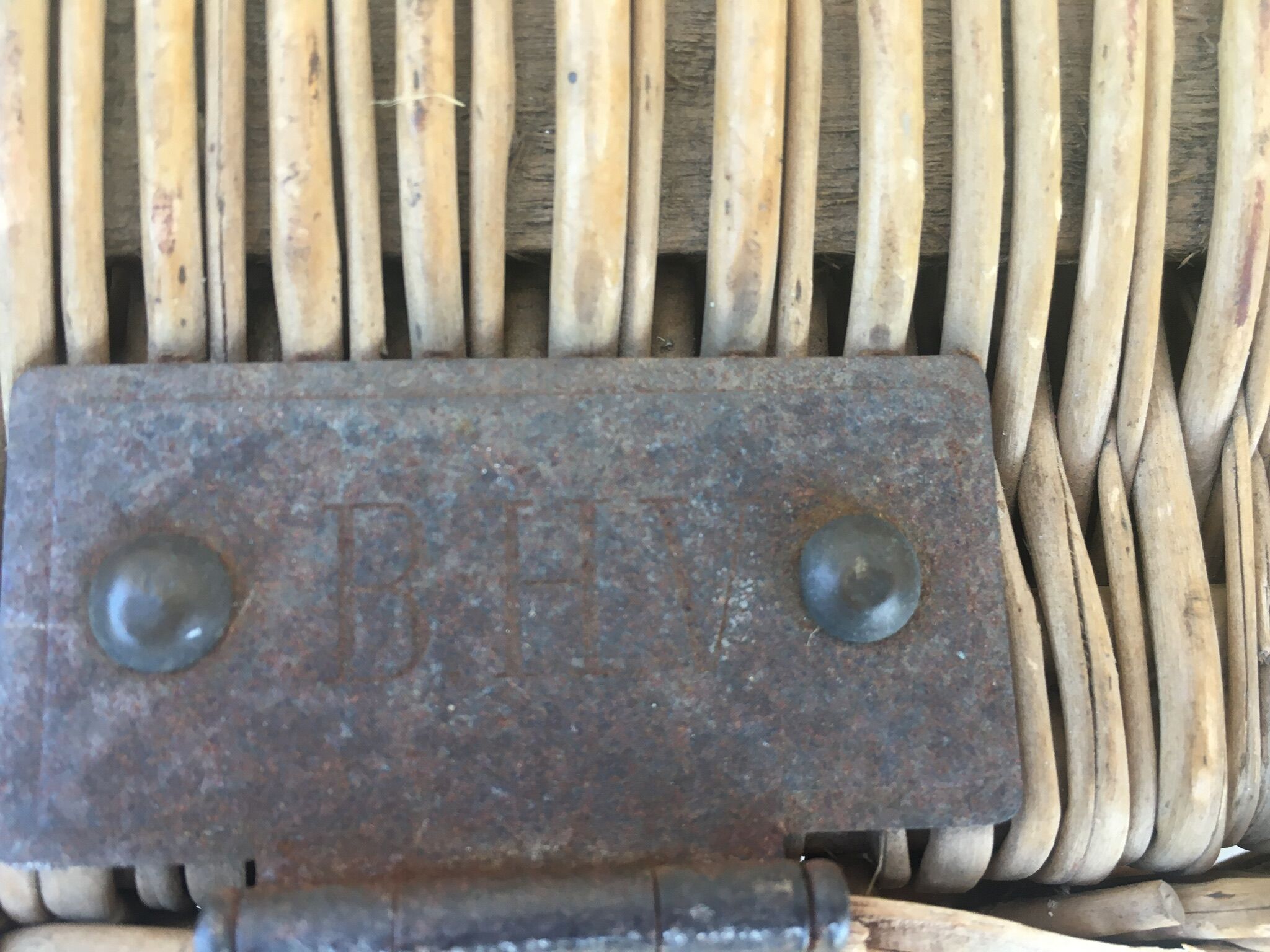 Vintage wicker malle