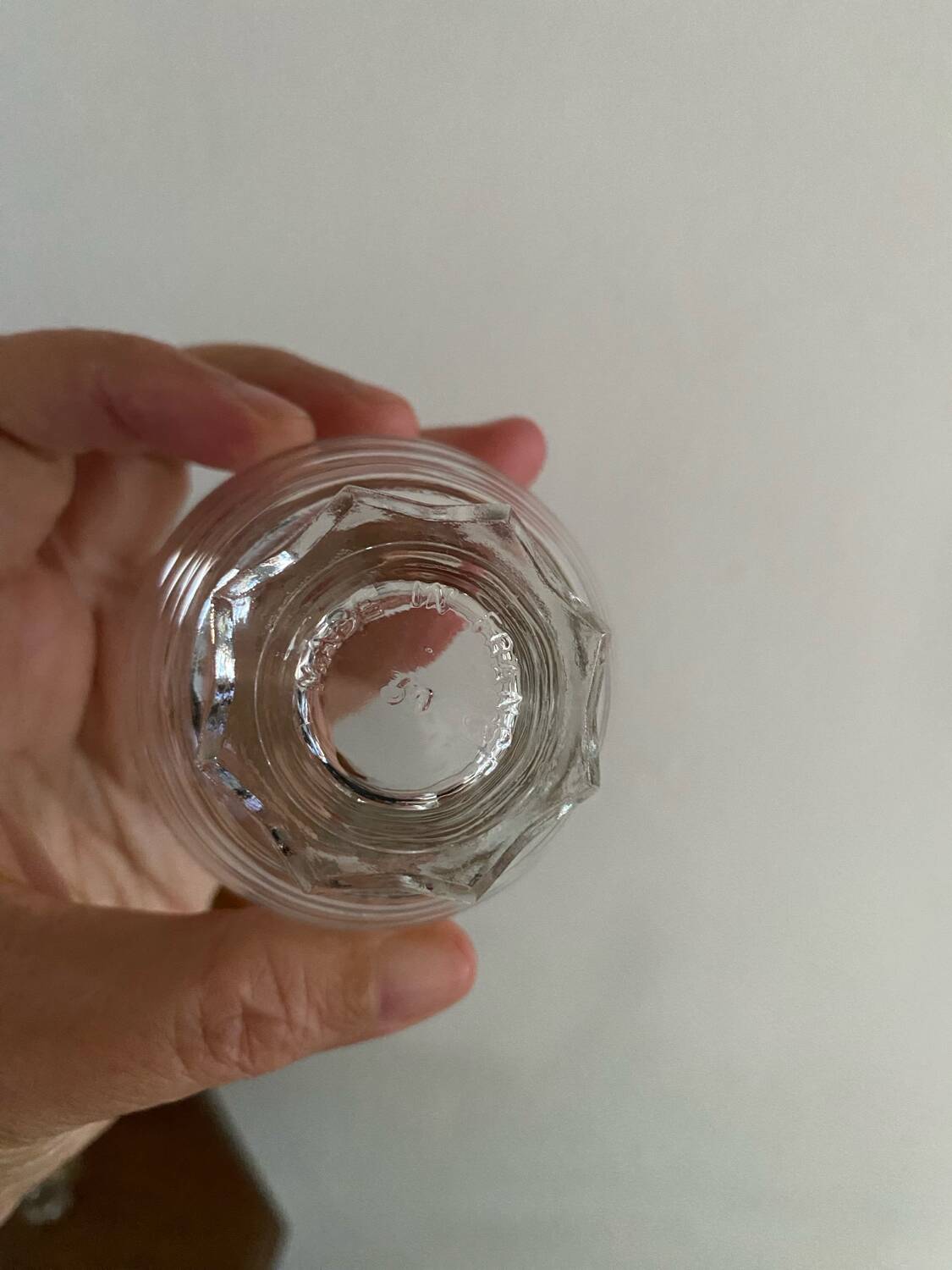 9 vintage gold rimmed glasses.