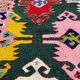 Gorgeous old Romanian kilim, geometrical design, colorful wool tapis kilim Tapis roumain