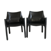 Pair of armchairs Cassina 413 Cab