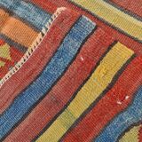 4x7 Handmade Wool Turkish Vintage Kilim Rug, 136x201Cm SK 32979