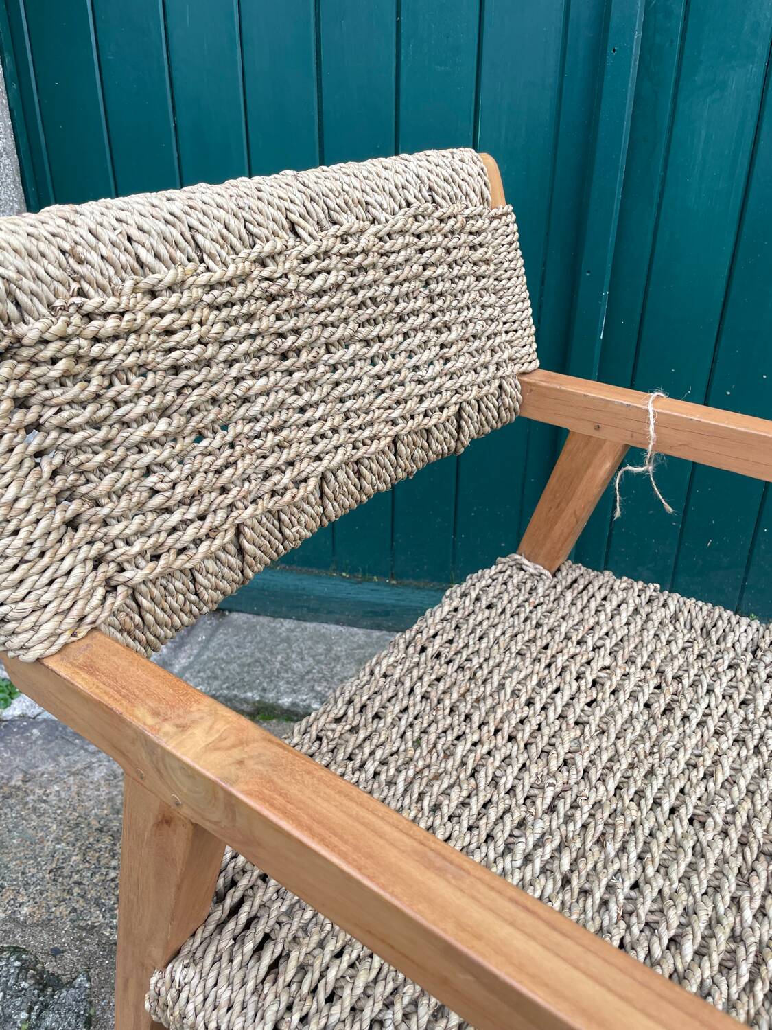 Fauteuil en jacinthe d’eau