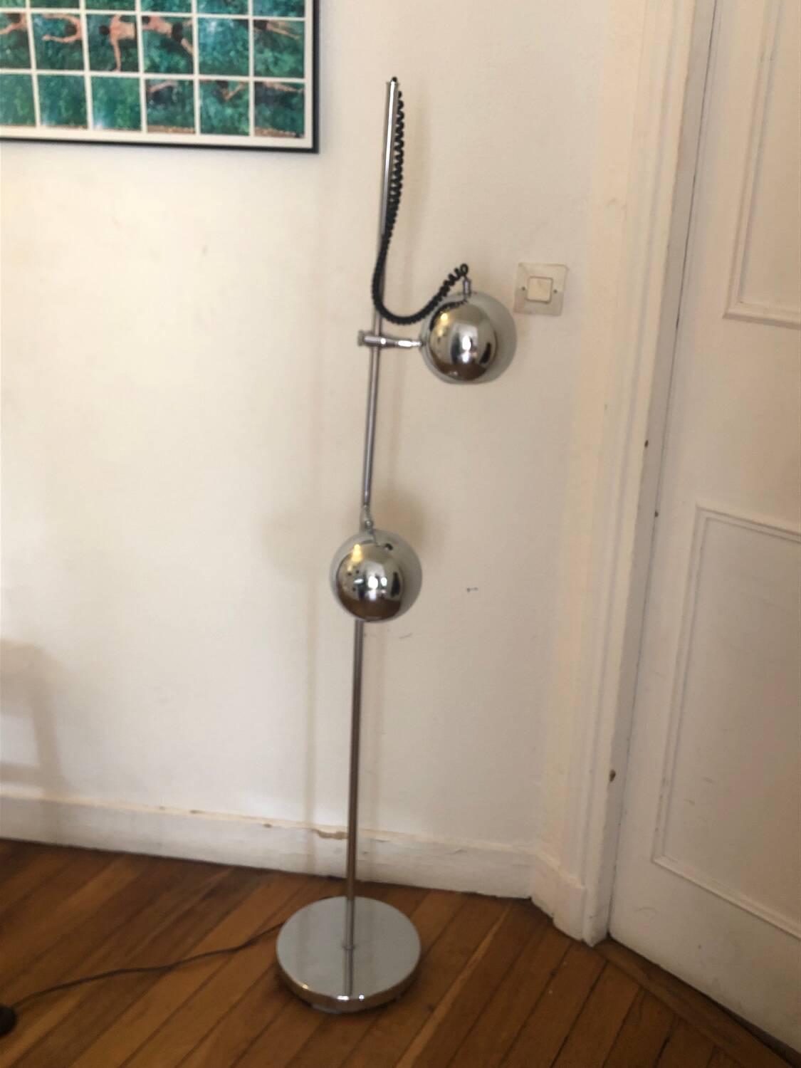 Eyeball floor lamp from the 60s (electricity to be redone)