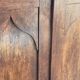 Biedermeier style oak wood cabinet